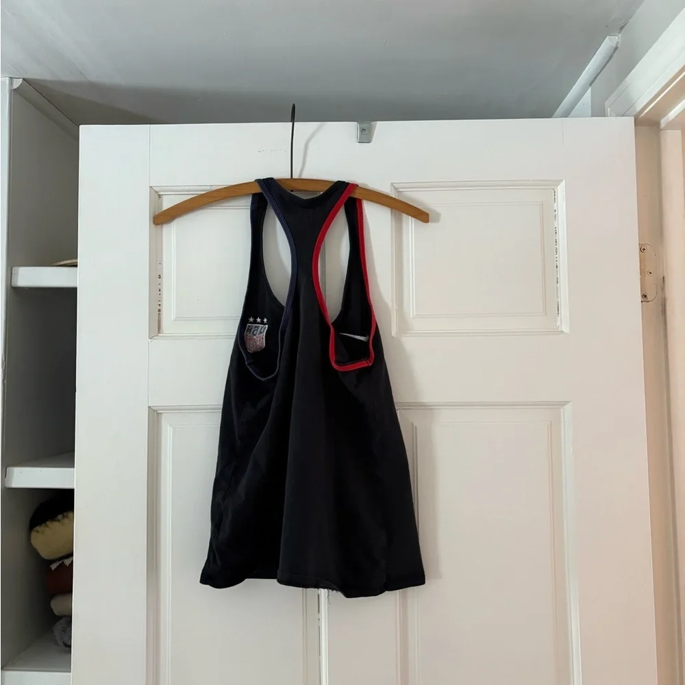 Nike Black and Red Athletic Tank